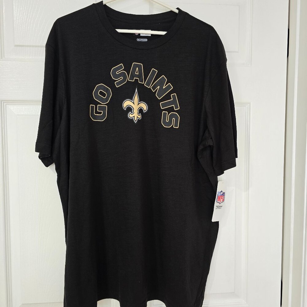 New Orleans Saints Men's NFL Team Apparel‎ T-Shirt Black Size 2XL New with Tags
